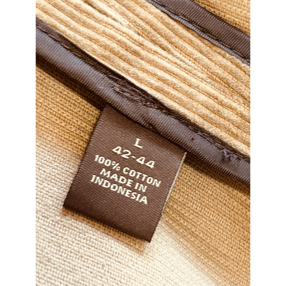 Tasso Elba Mens Tan 3 Button Corduroy Blazer Jacket Large 42-44 Sport Coat - Picture 10 of 10